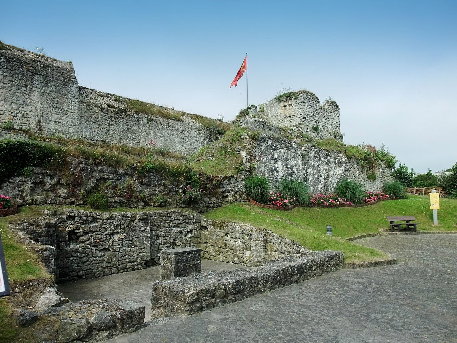 Ruines du palais ducal des ducs de Normandie à Fécamp